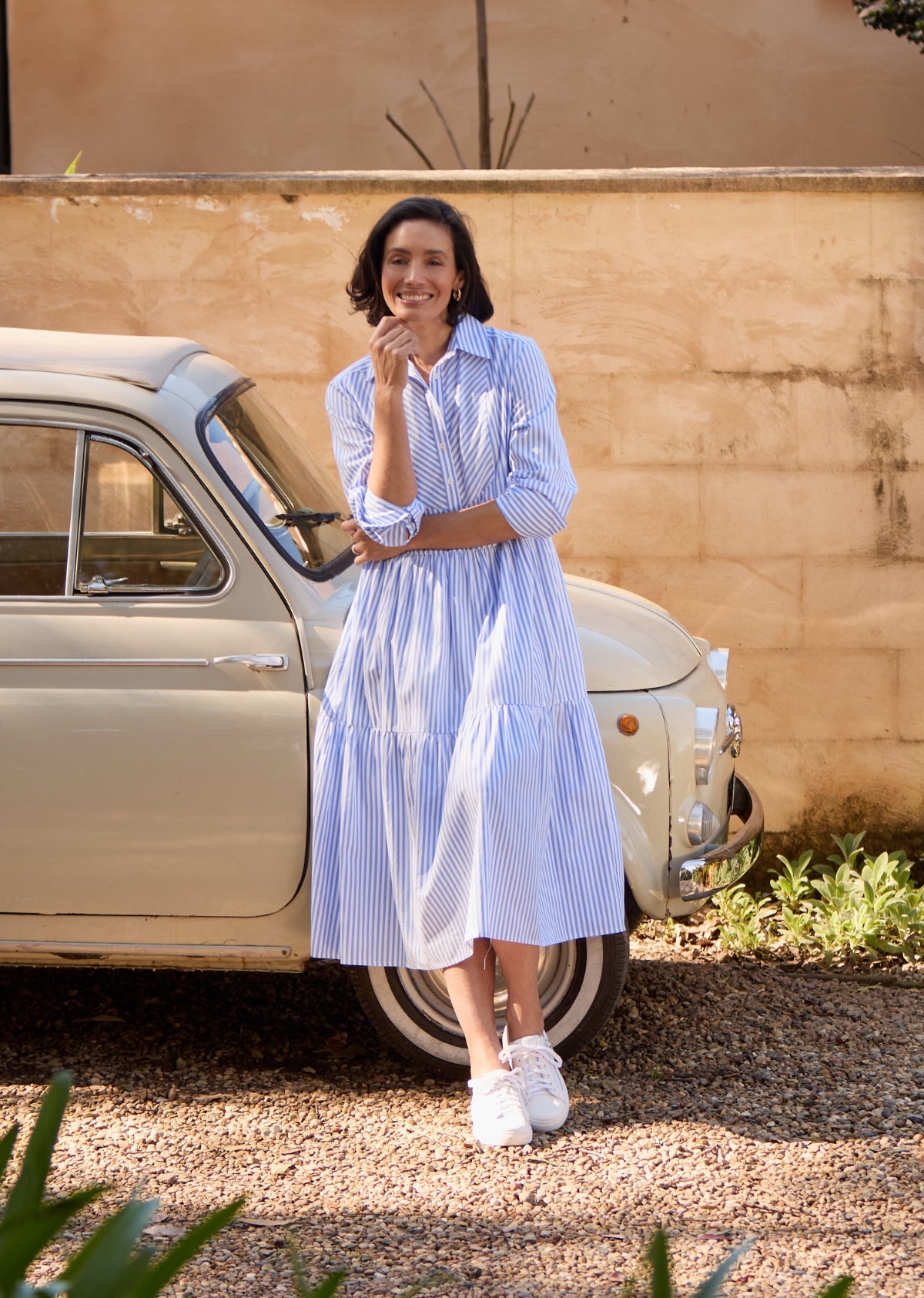 JASMINE SHIRTDRESS - SKY BLUE