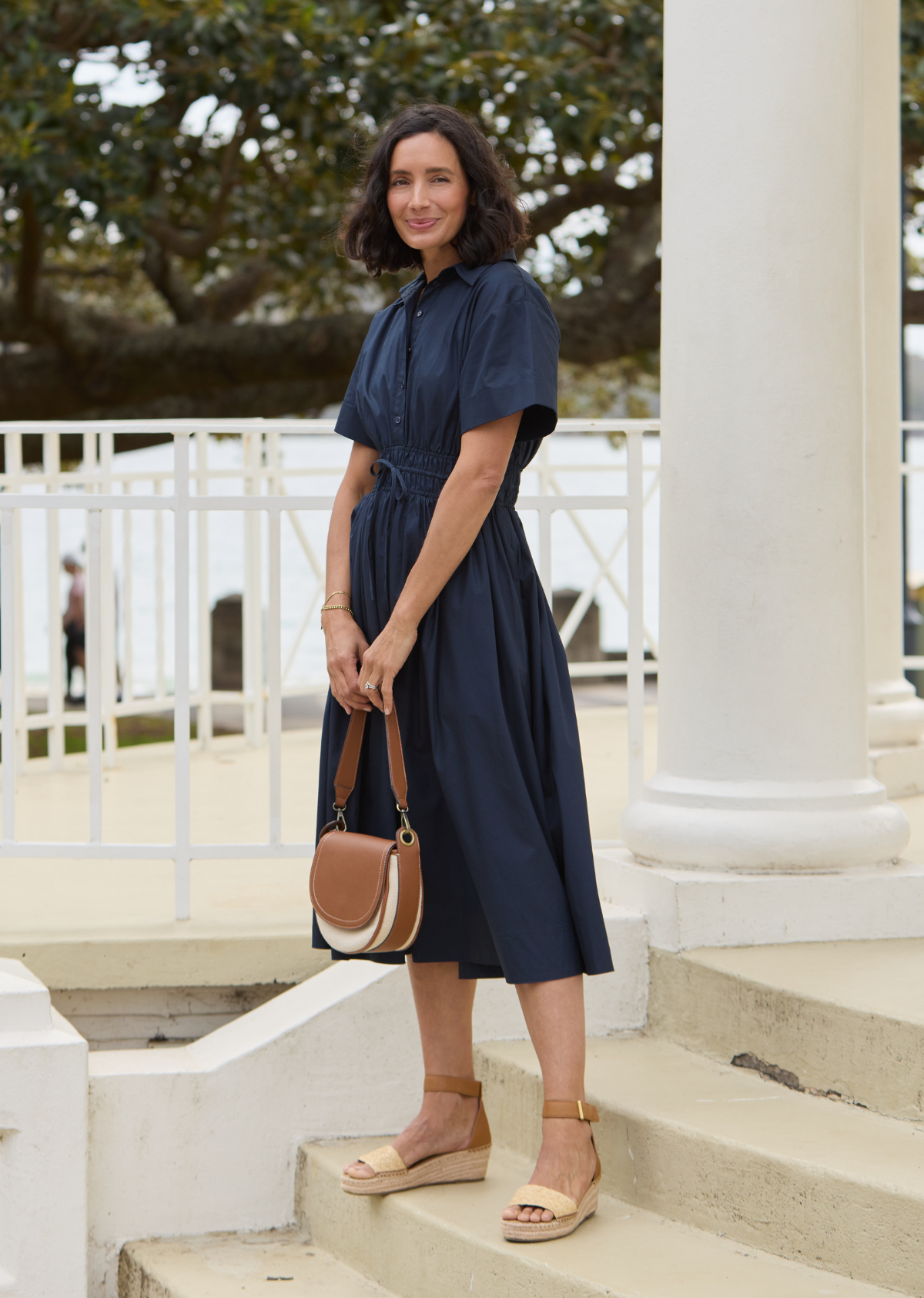MINETTE SHIRTDRESS - FRENCH NAVY - PETITE