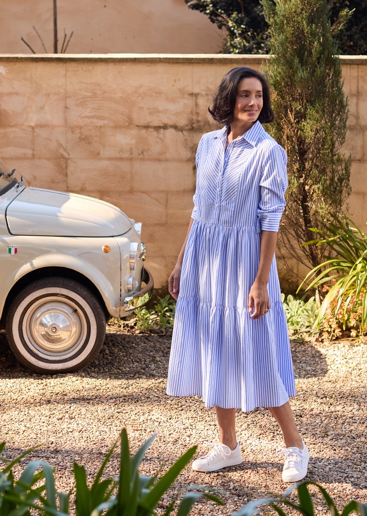 JASMINE SHIRTDRESS - SKY BLUE