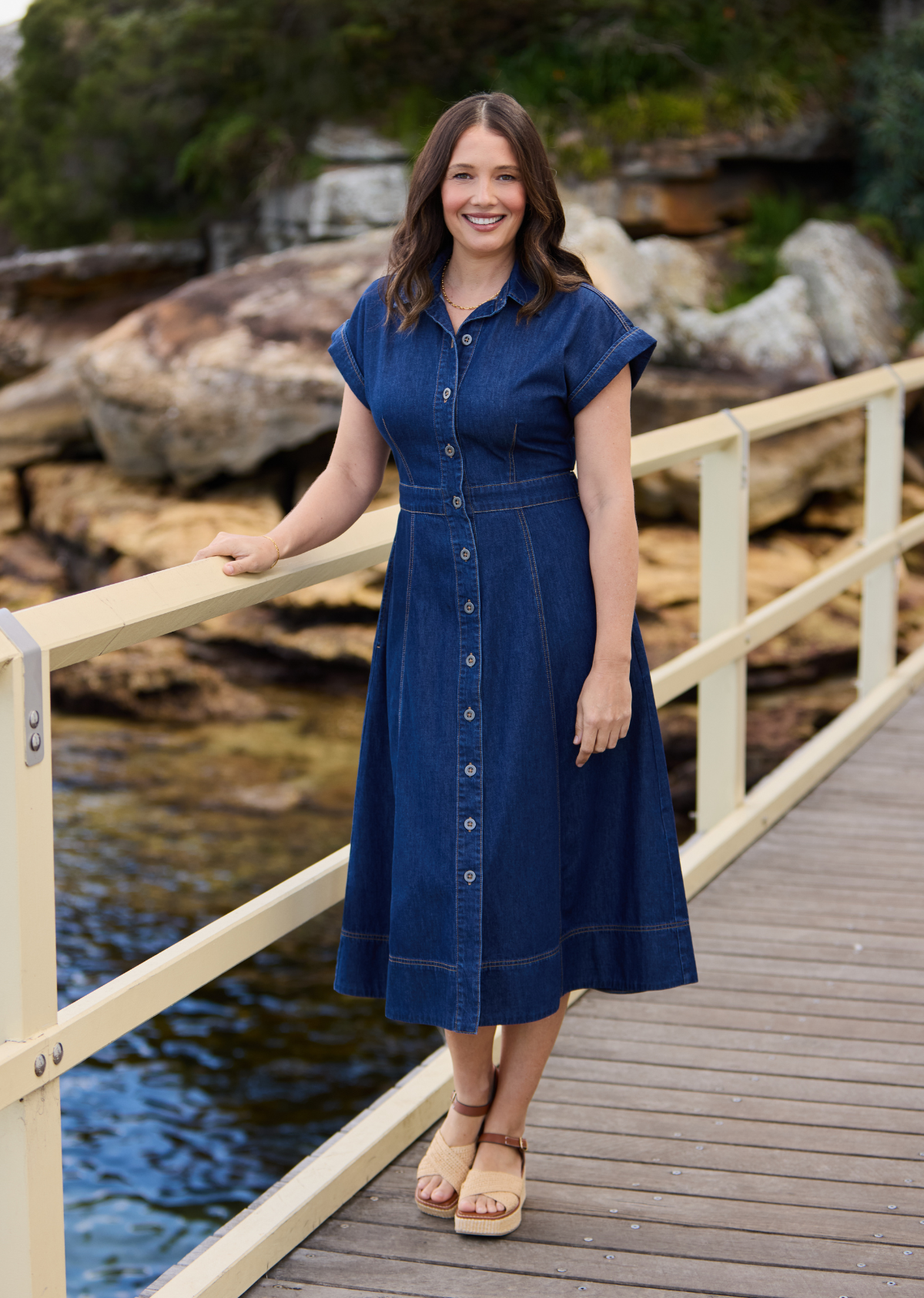 NICOLA DENIM DRESS - INDIGO