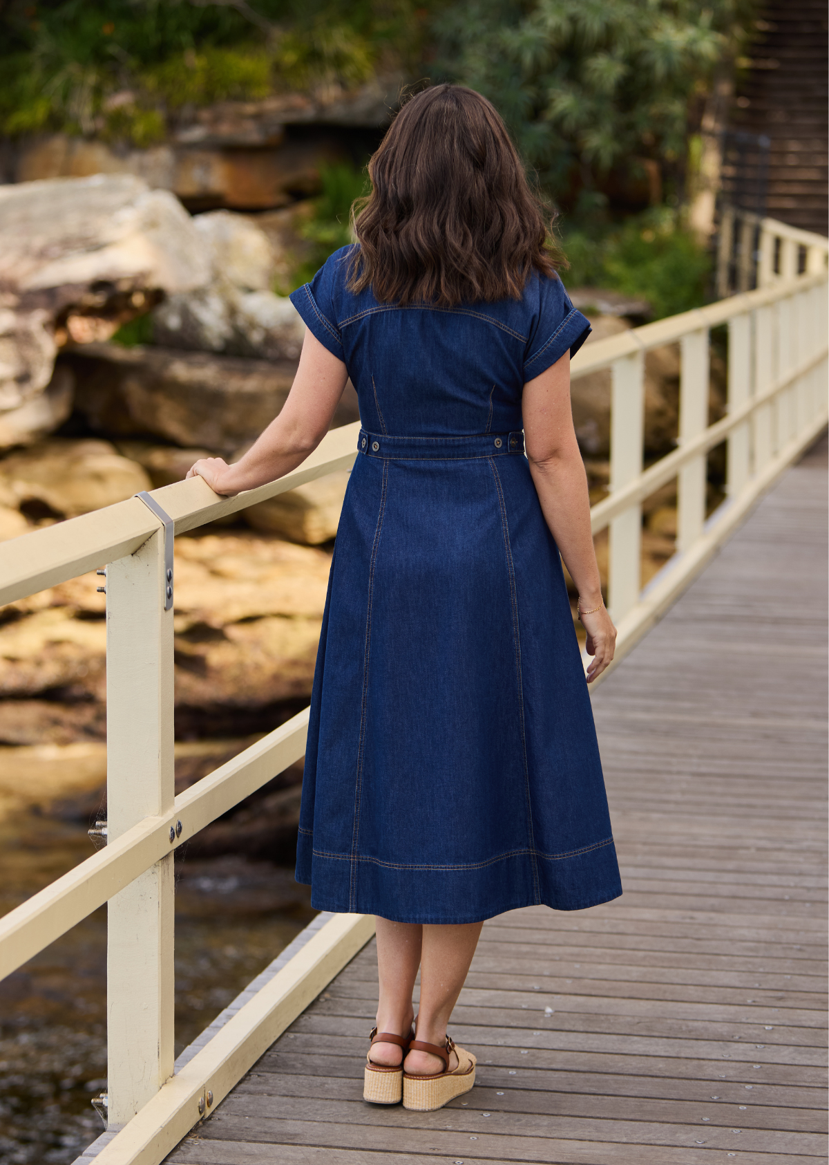 NICOLA DENIM DRESS - INDIGO
