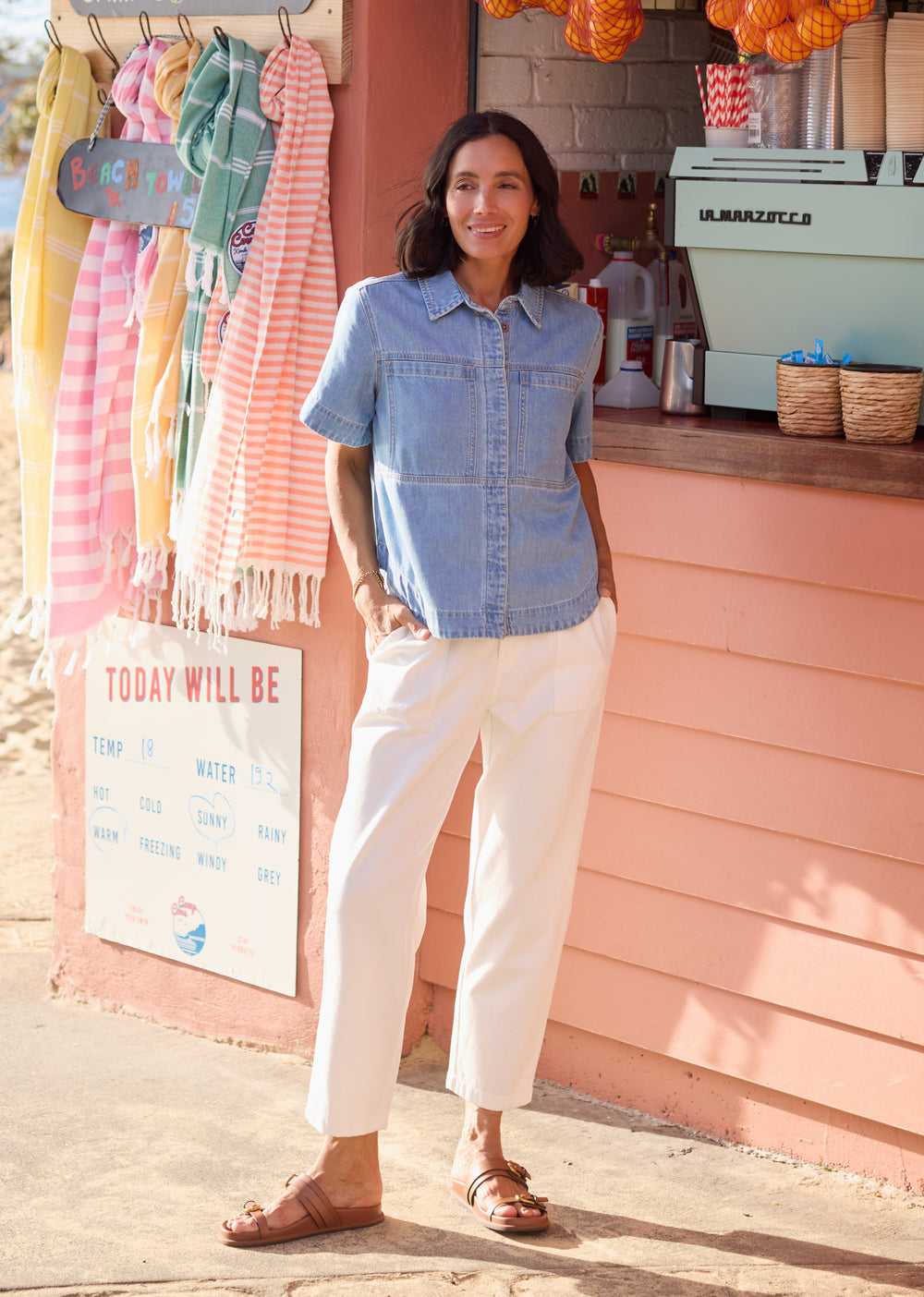 SADIE DENIM SHIRT - LIGHT BLUE