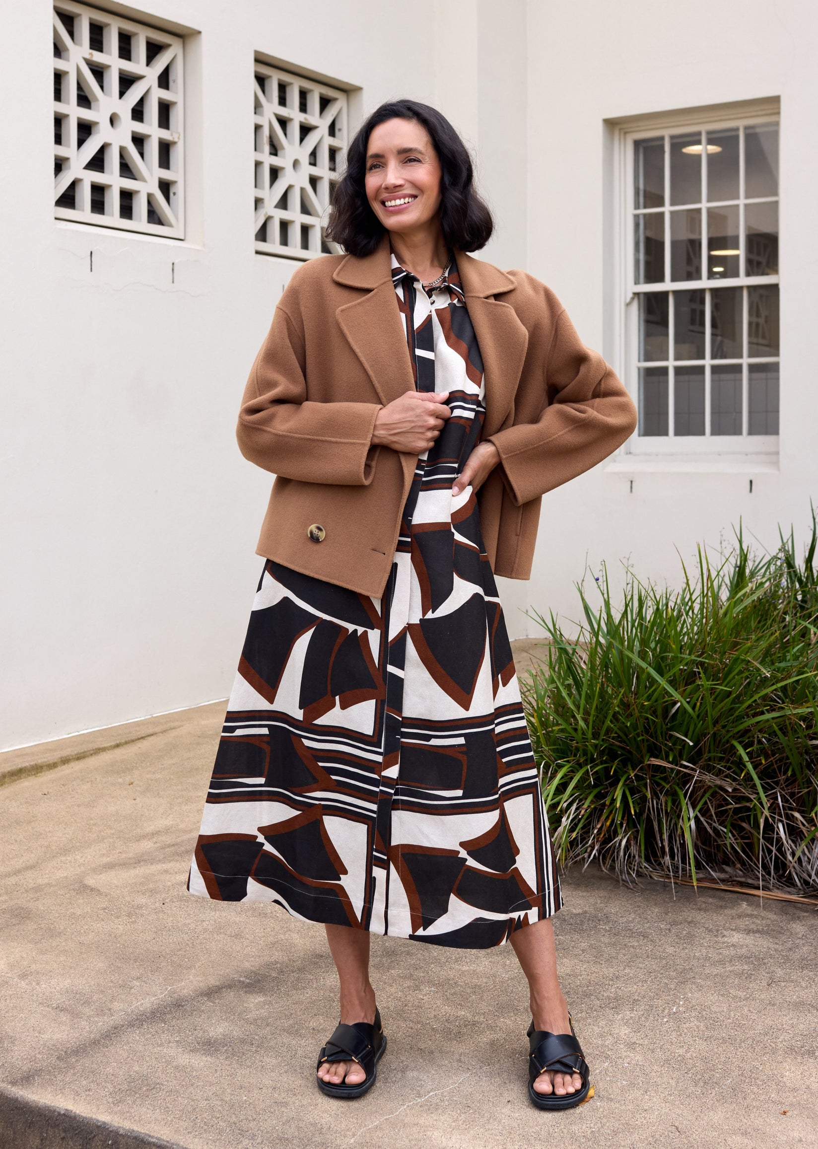 WINSLOW CROP JACKET - CAMEL