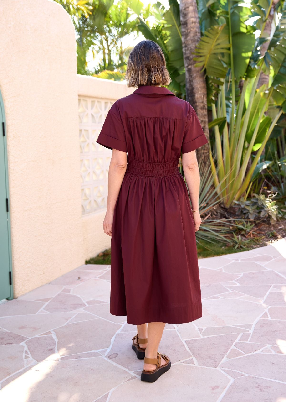 MINETTE SHIRTDRESS - WINE