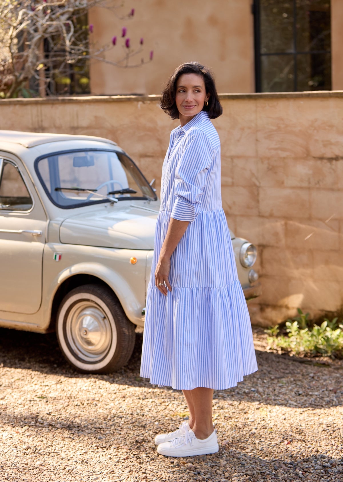 JASMINE SHIRTDRESS - SKY BLUE