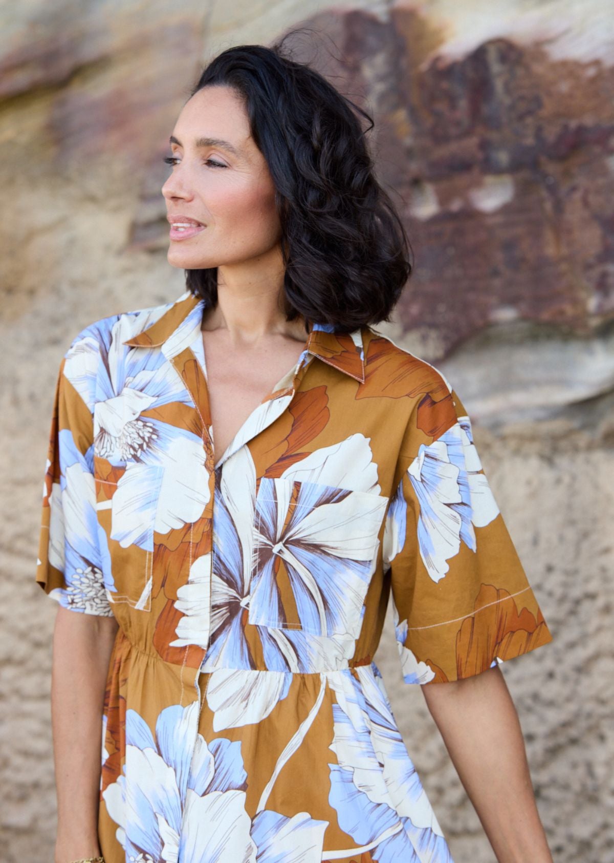 ADELE SHIRTDRESS - MARIPOSA PRINT
