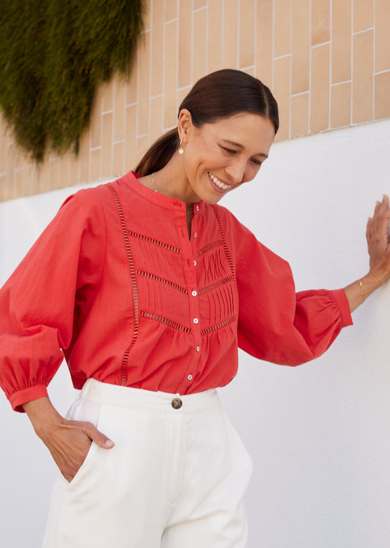 PALOMA SHIRT - TOMATO