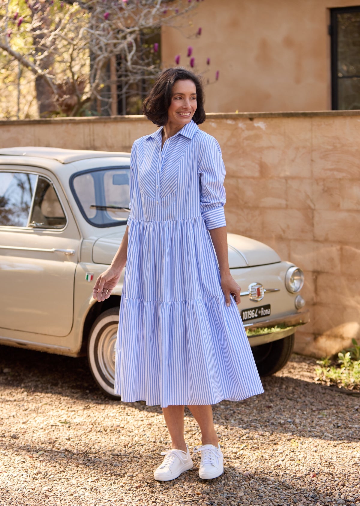 JASMINE SHIRTDRESS - SKY BLUE