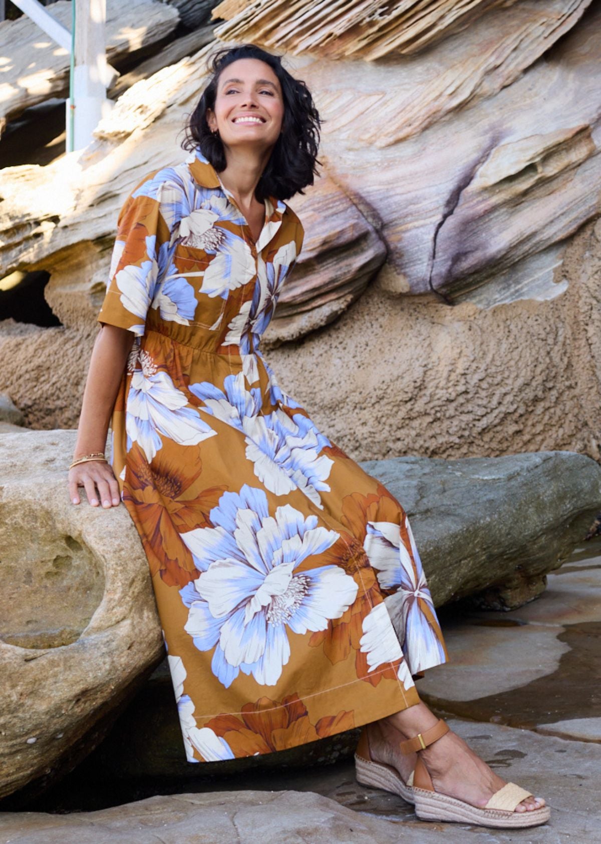 ADELE SHIRTDRESS - MARIPOSA PRINT