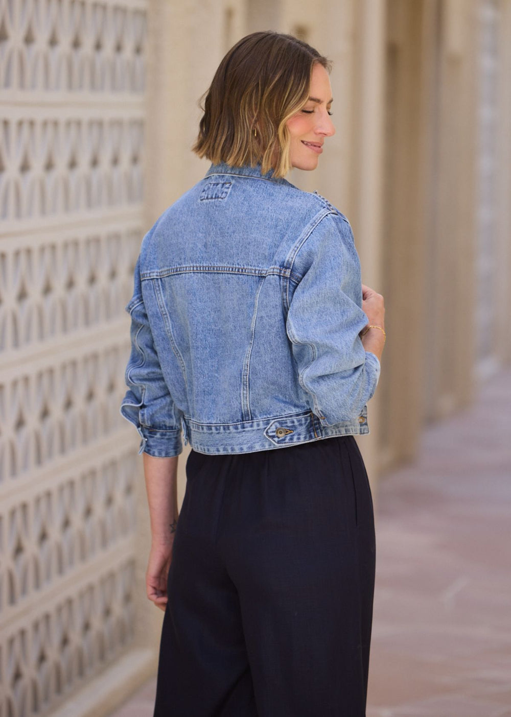 CHARLIE CROP DENIM JACKET