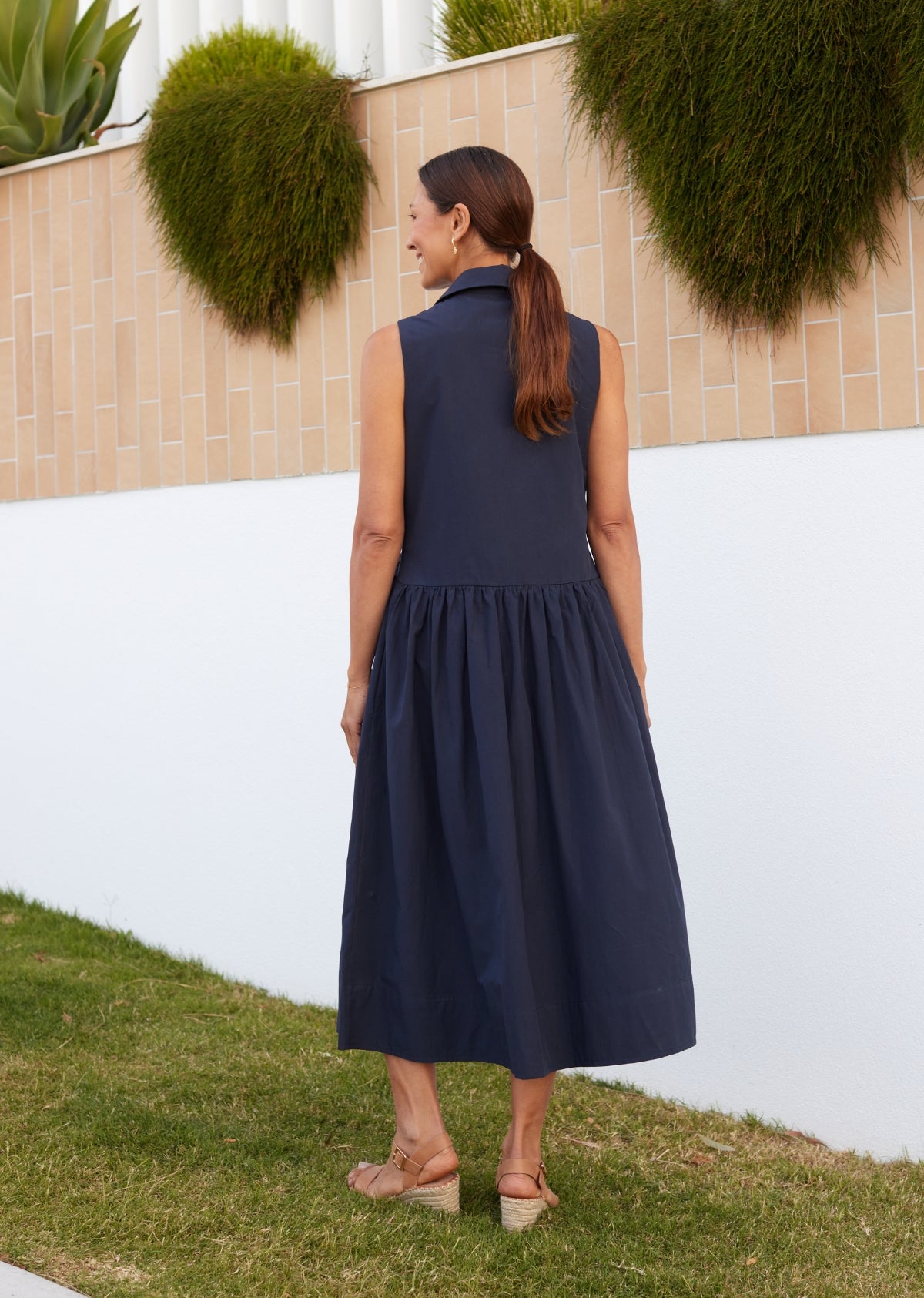 CORINNE SHIRTDRESS - FRENCH NAVY