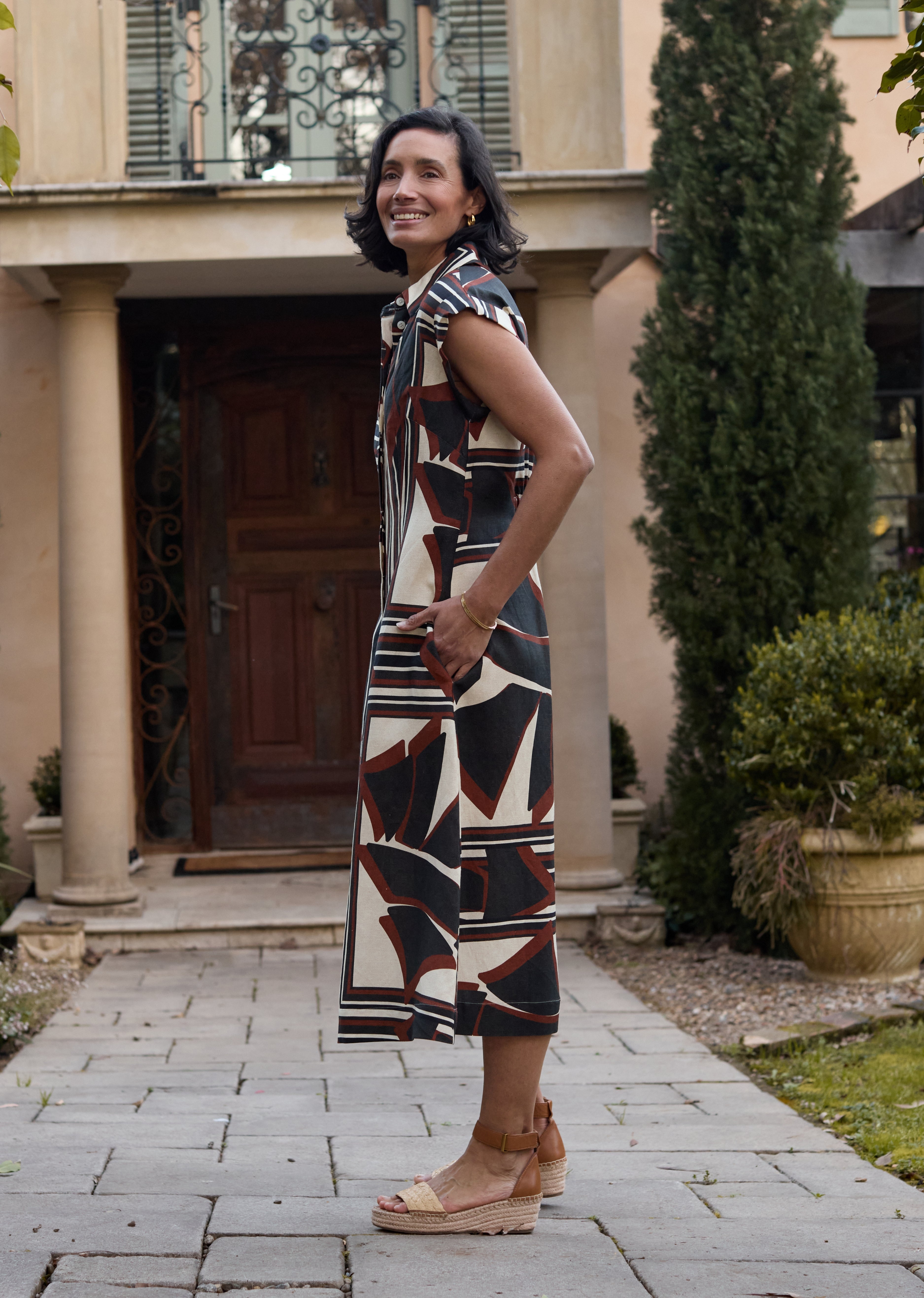 SAVANNAH SHIRTDRESS - INES PRINT – M A Y E