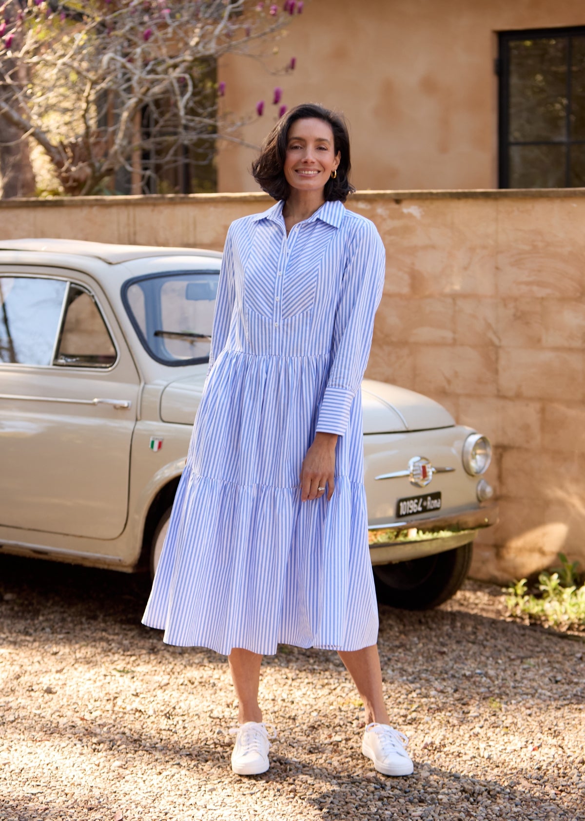 JASMINE SHIRTDRESS - SKY BLUE