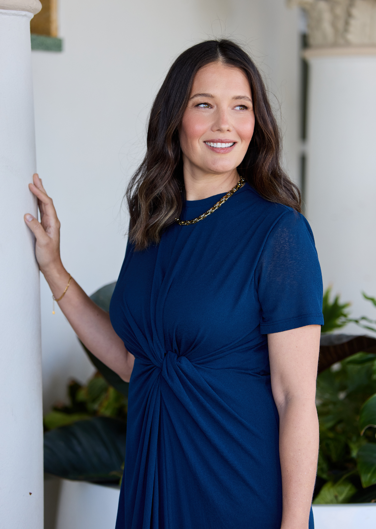 JESINTA JERSEY DRESS - TEAL