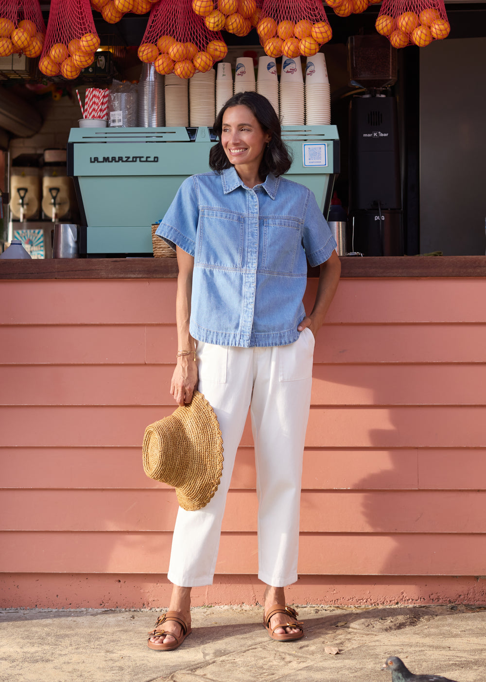 SADIE DENIM SHIRT - LIGHT BLUE
