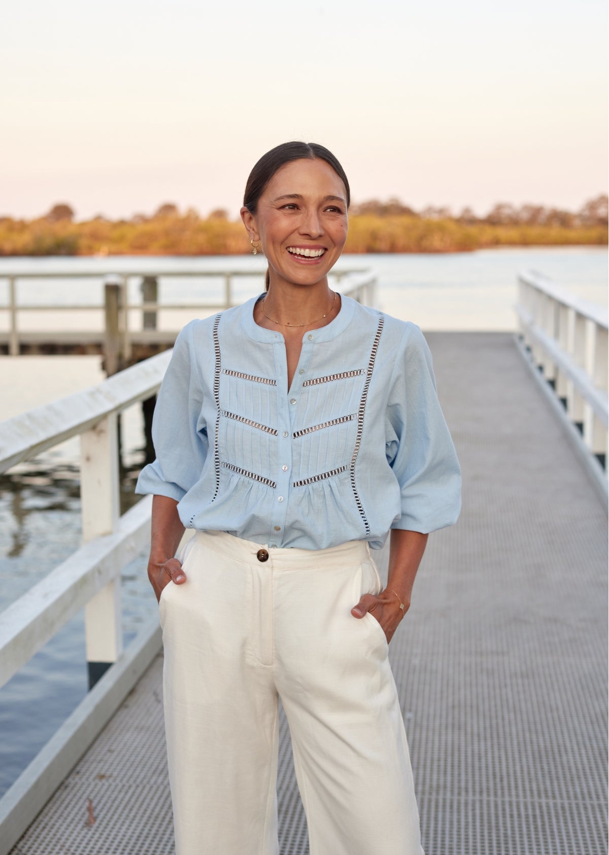 PALOMA SHIRT - SKY BLUE