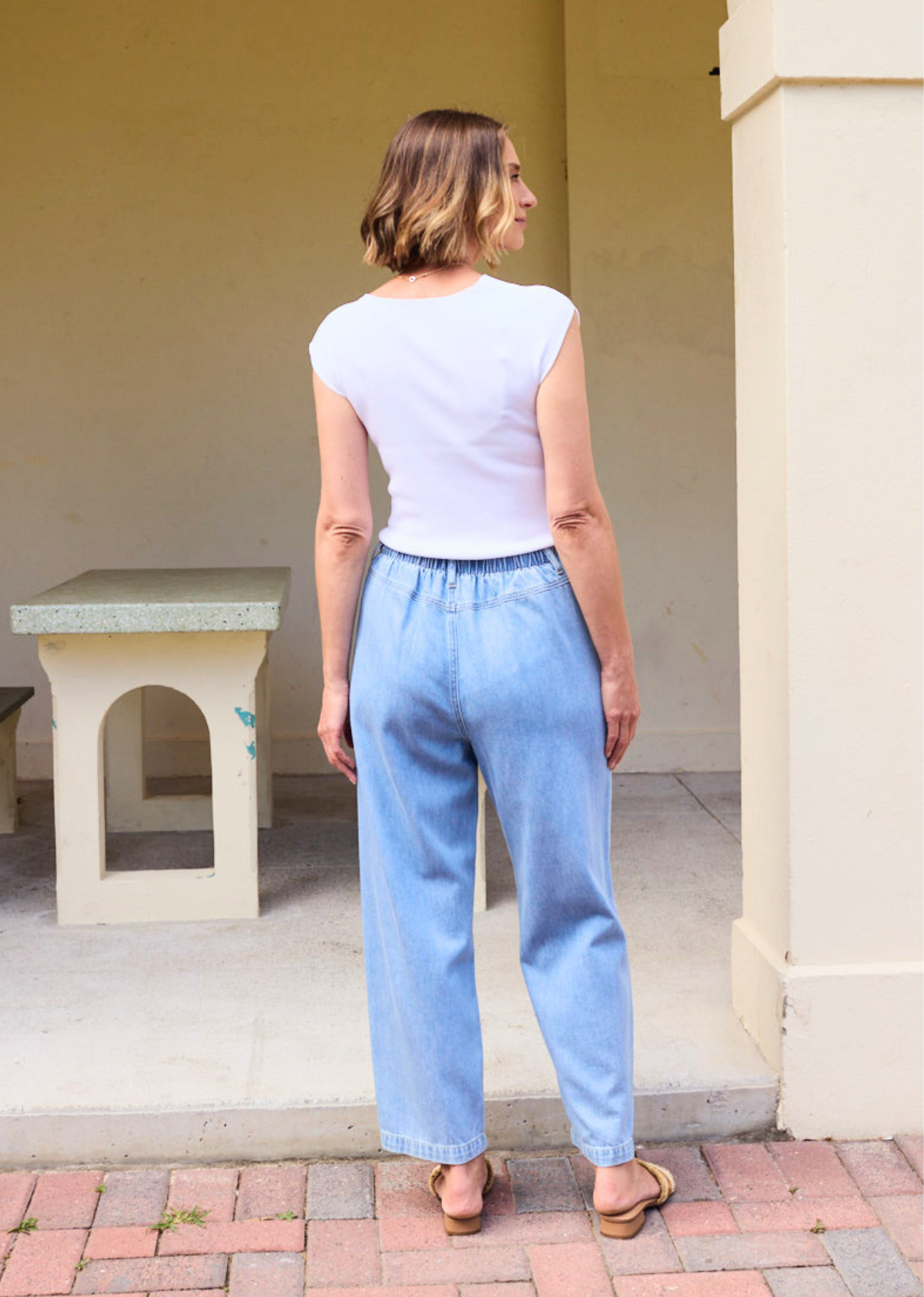 ALBA DENIM PANT - LIGHT BLUE