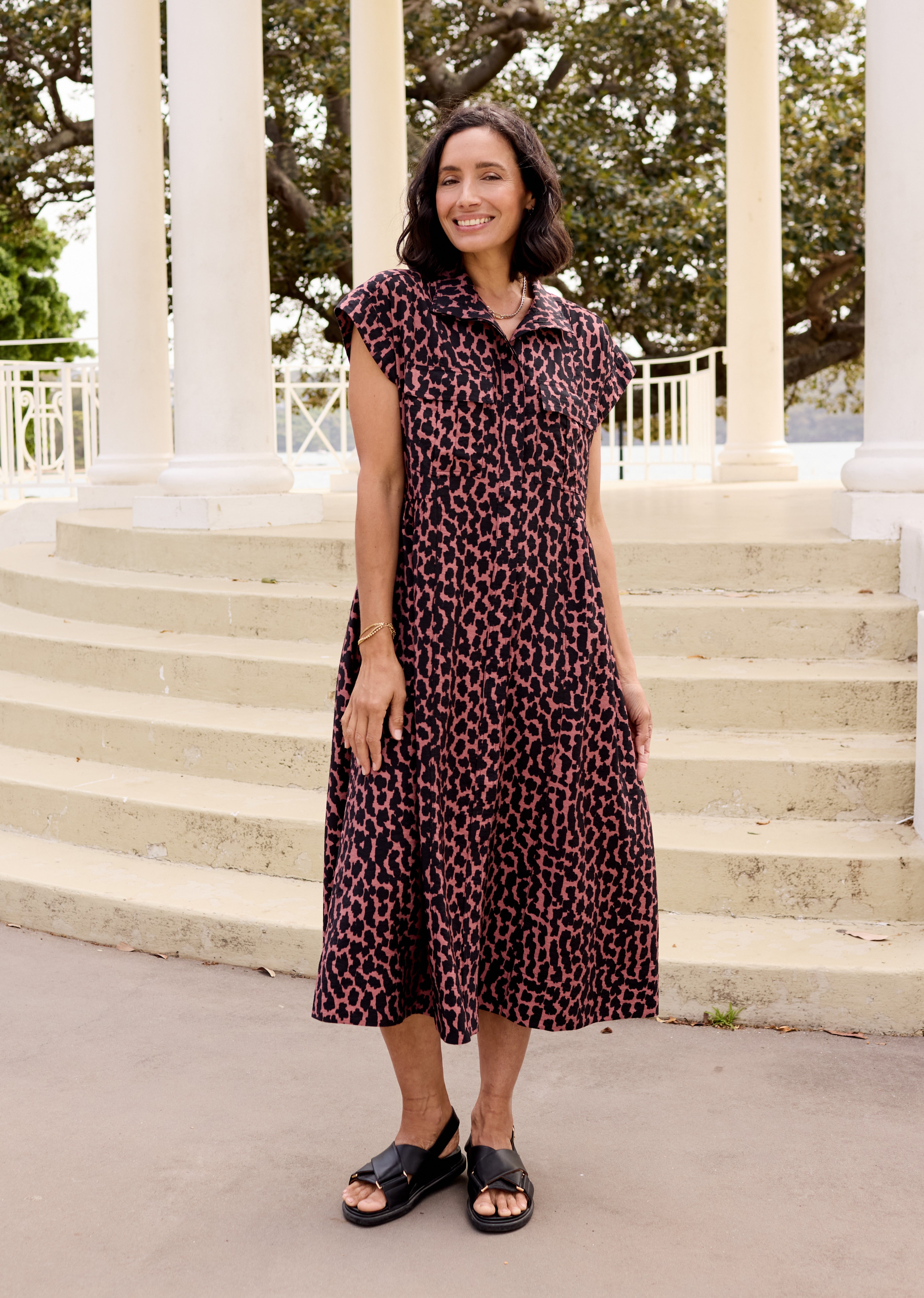 スカート Ameri VINTAGE MILLEFEUILLE SHIRT DRESS AMELIE DRESS - SORAYA PRINT – M A Y E