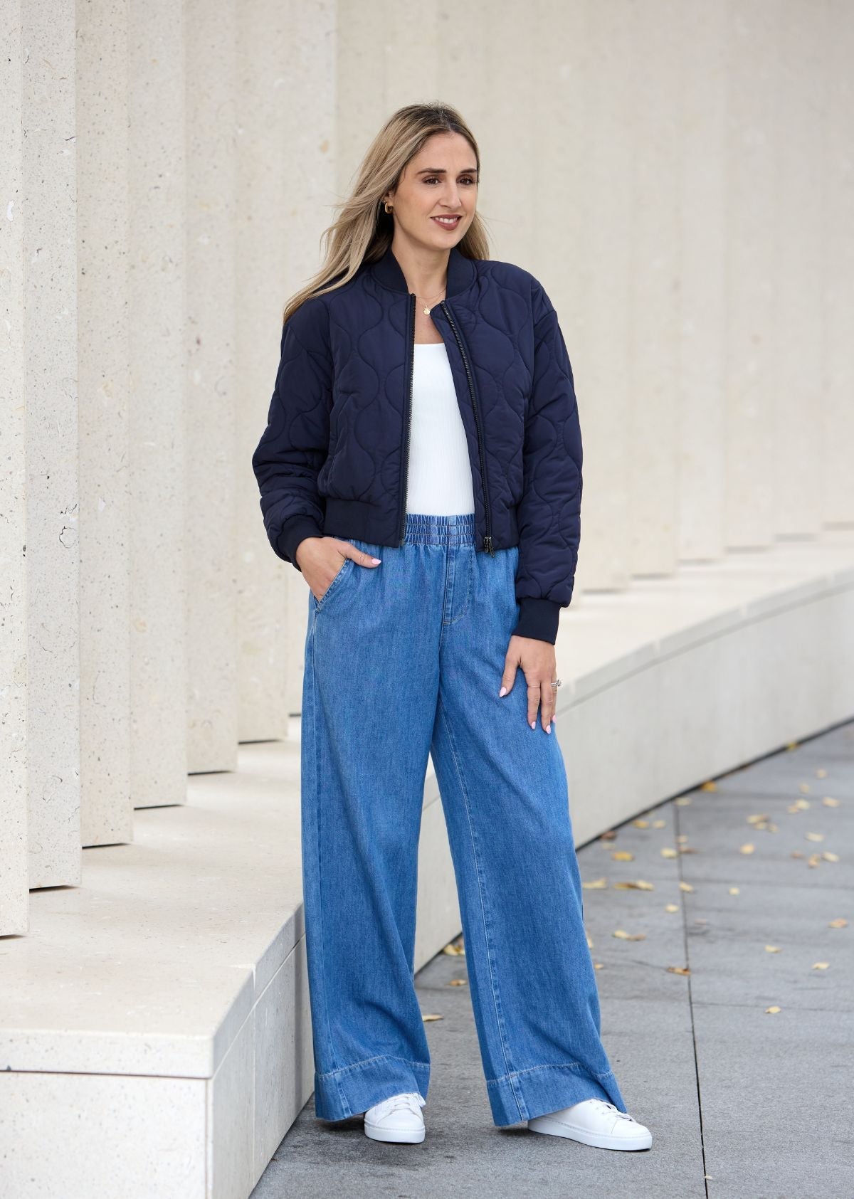 HATTIE DENIM PANT - MID BLUE