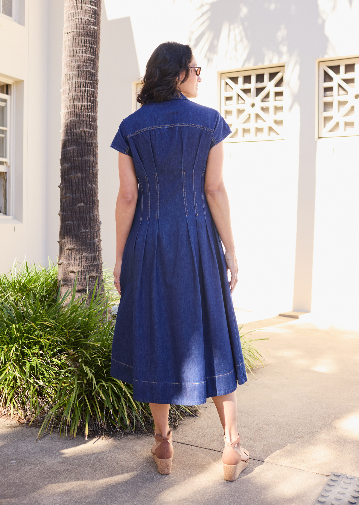 CAMILLE DENIM DRESS - INDIGO