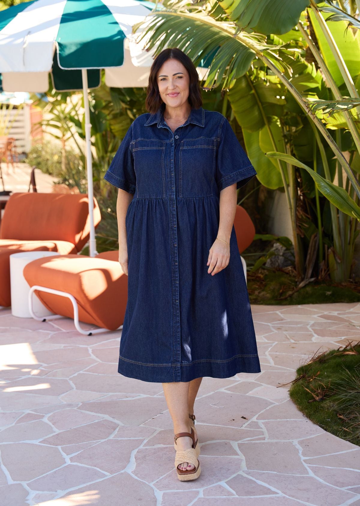 HARLEY DENIM DRESS - INDIGO