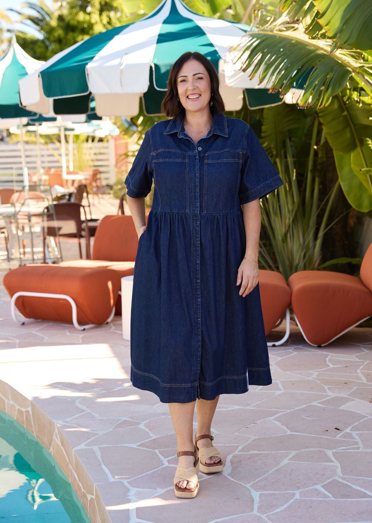 HARLEY DENIM DRESS - INDIGO