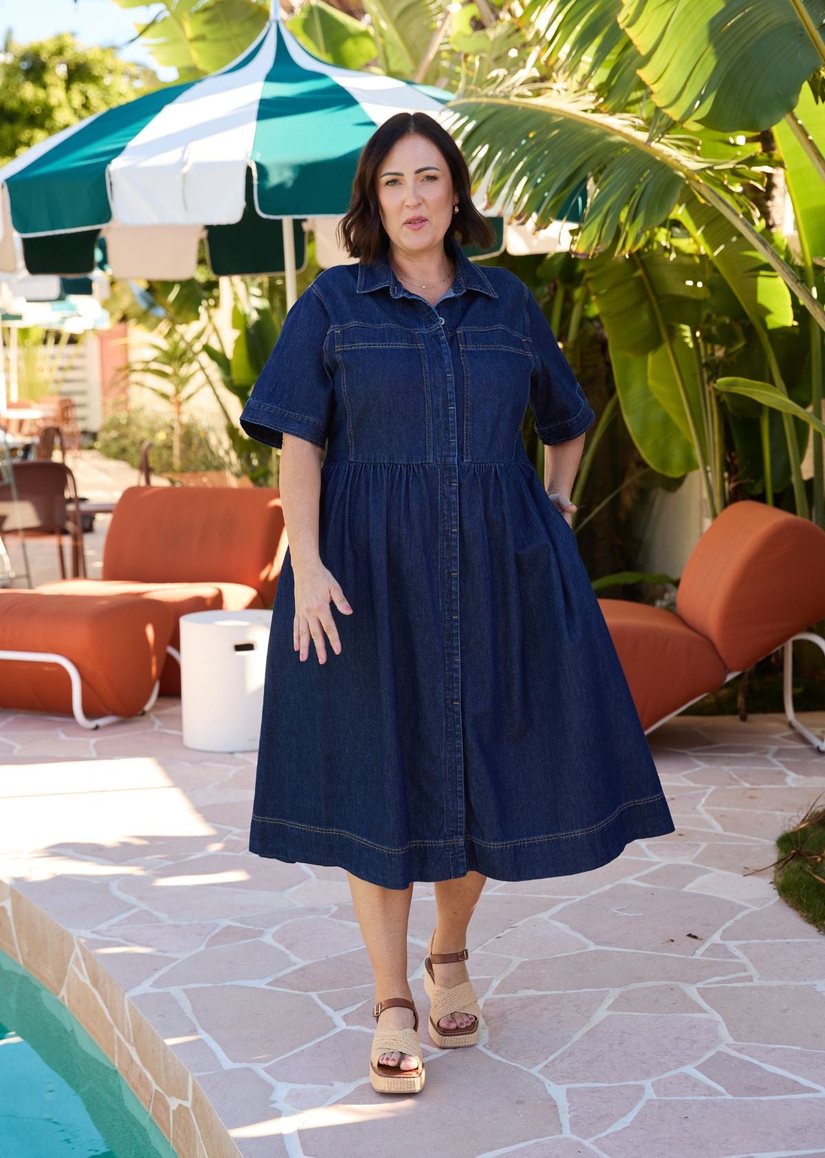 HARLEY DENIM DRESS - INDIGO