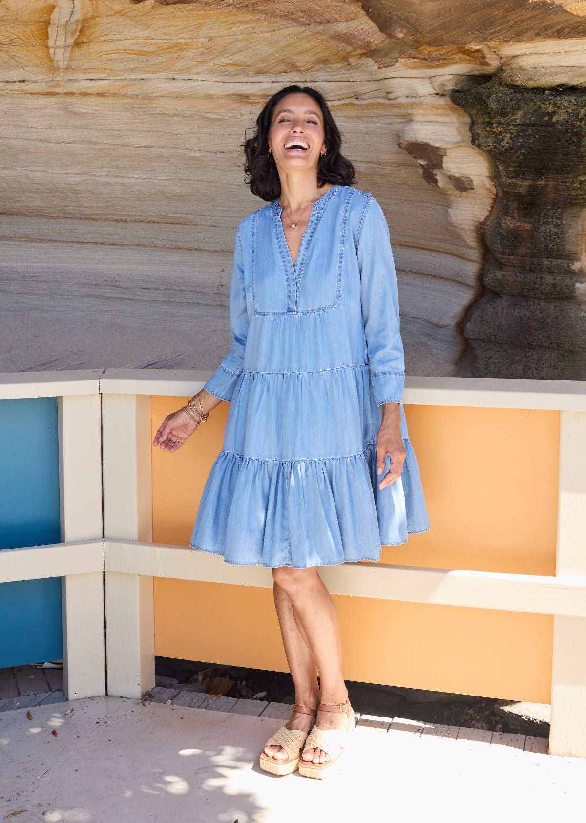 INDIANA CHAMBRAY DRESS – M A Y E