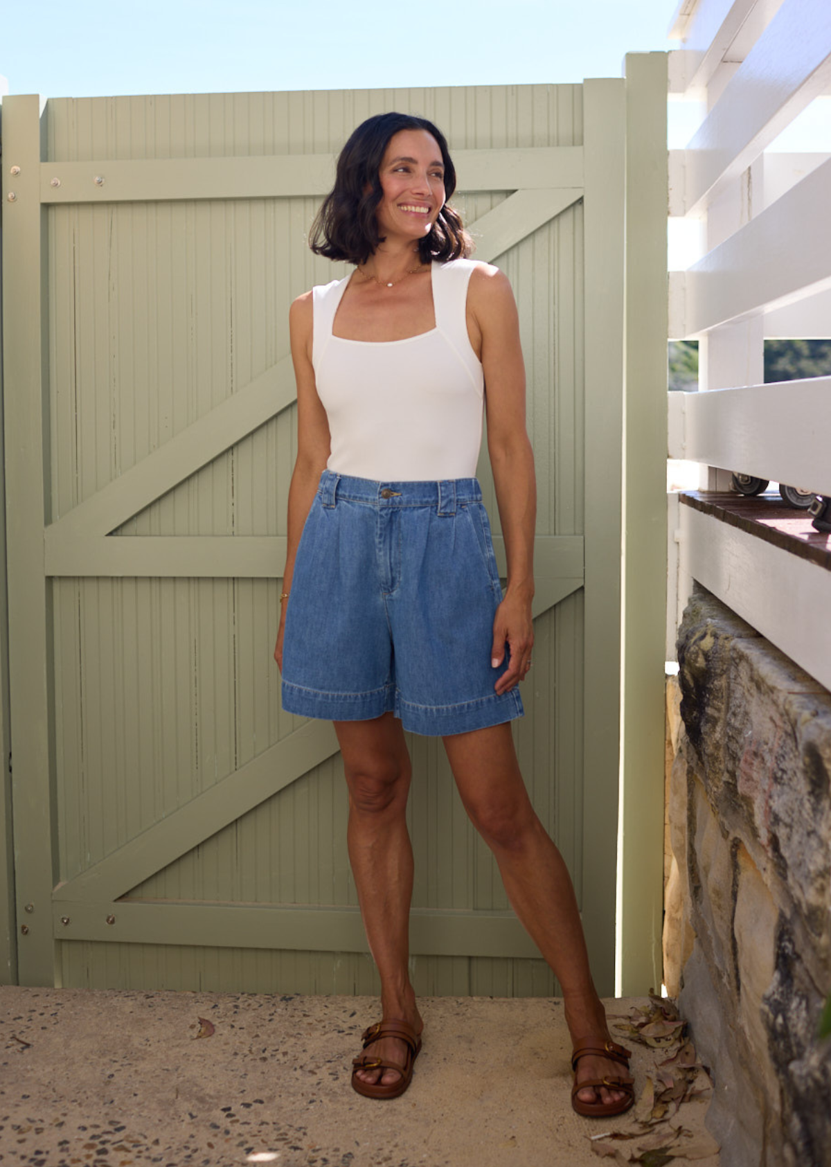 JEMIMA RIB TANK - IVORY