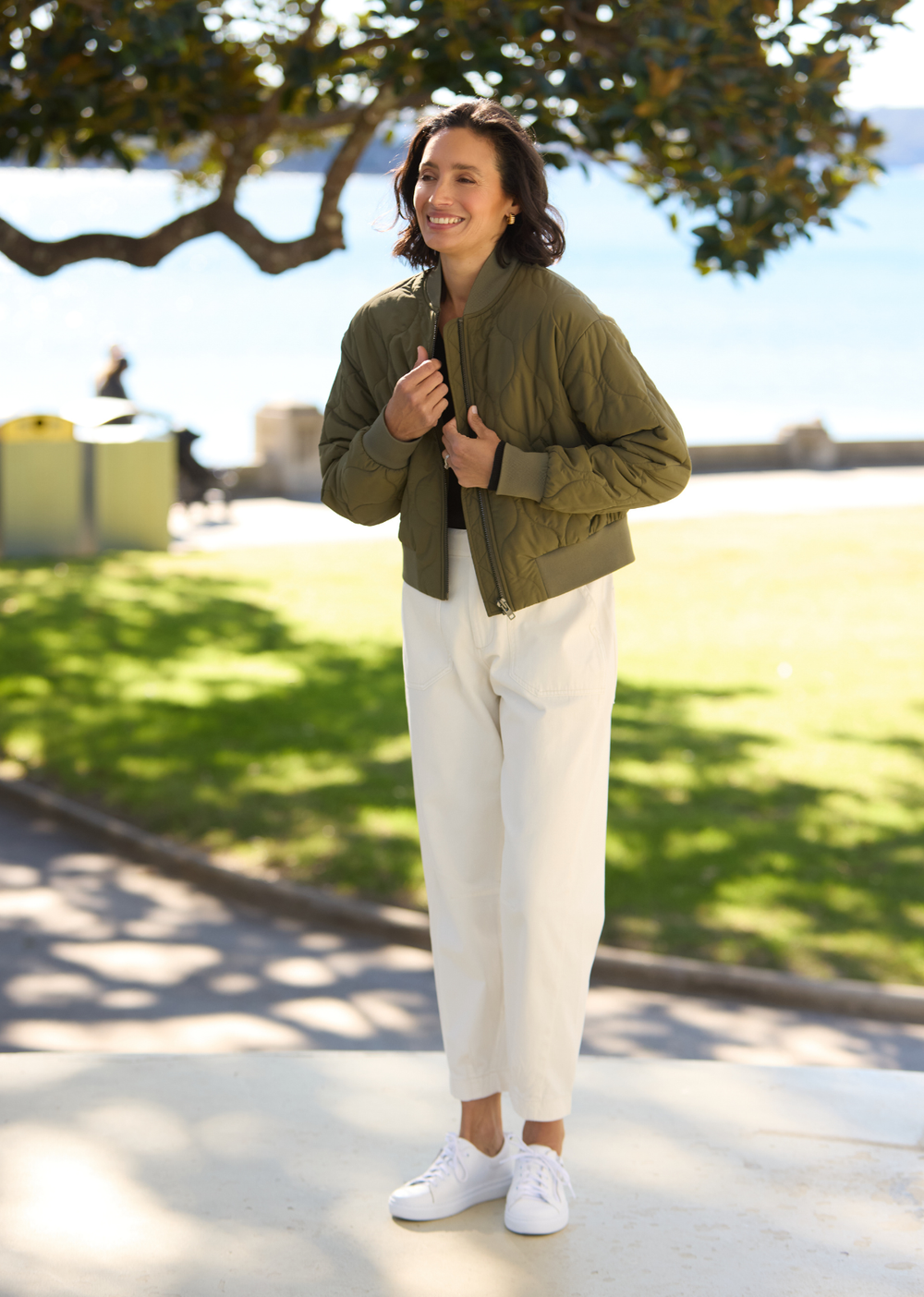 REECE BOMBER JACKET - KHAKI