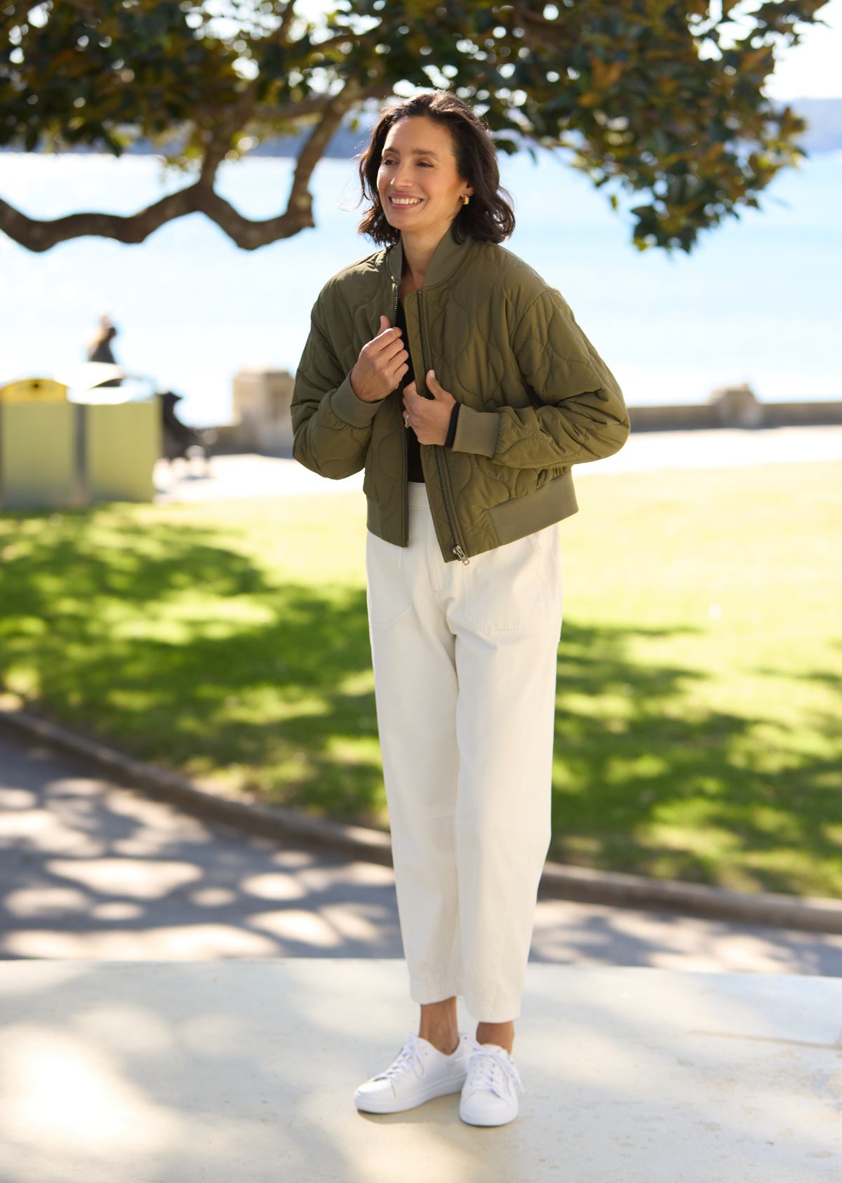 REECE BOMBER JACKET - KHAKI