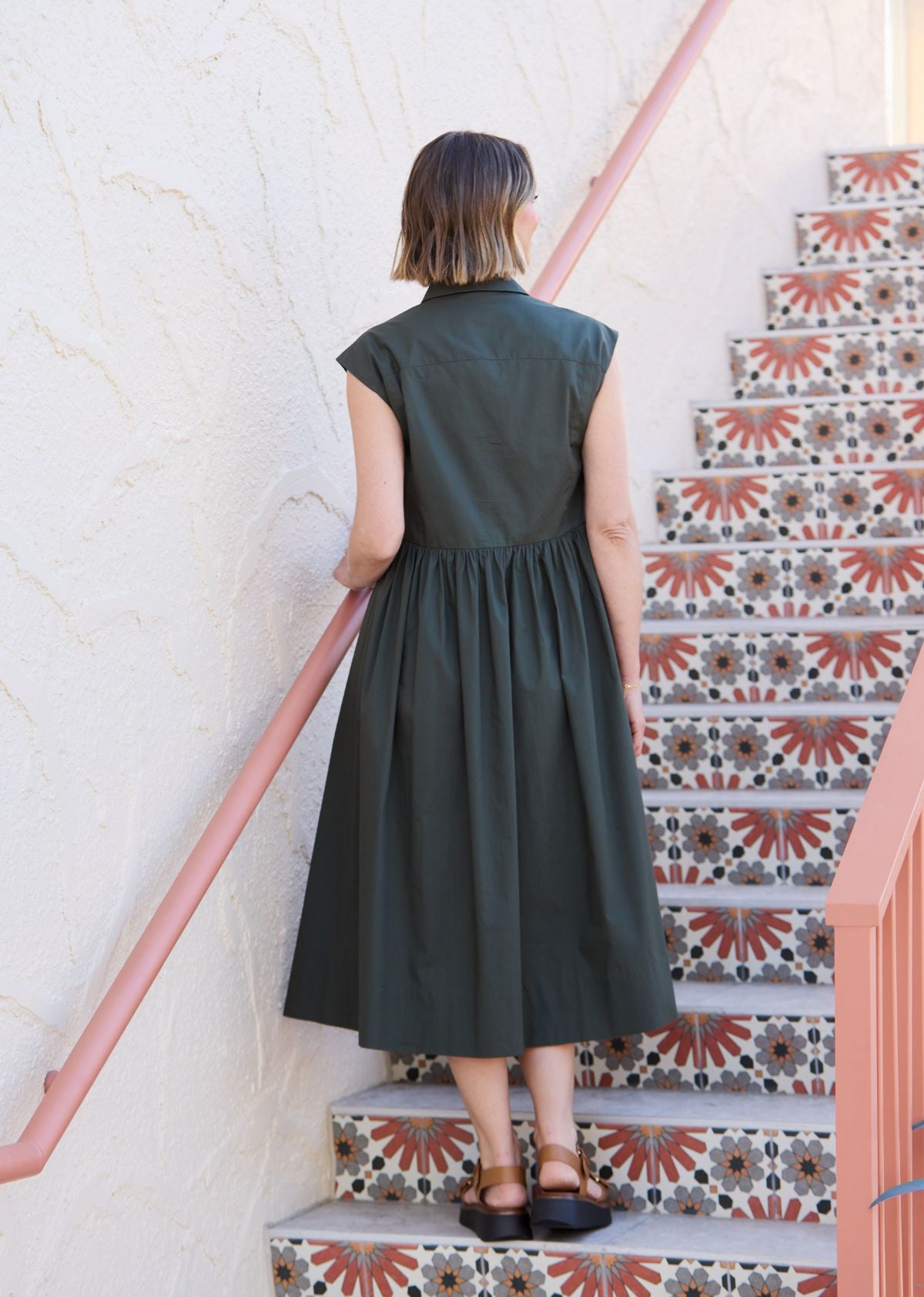 RITA SHIRTDRESS - FOREST