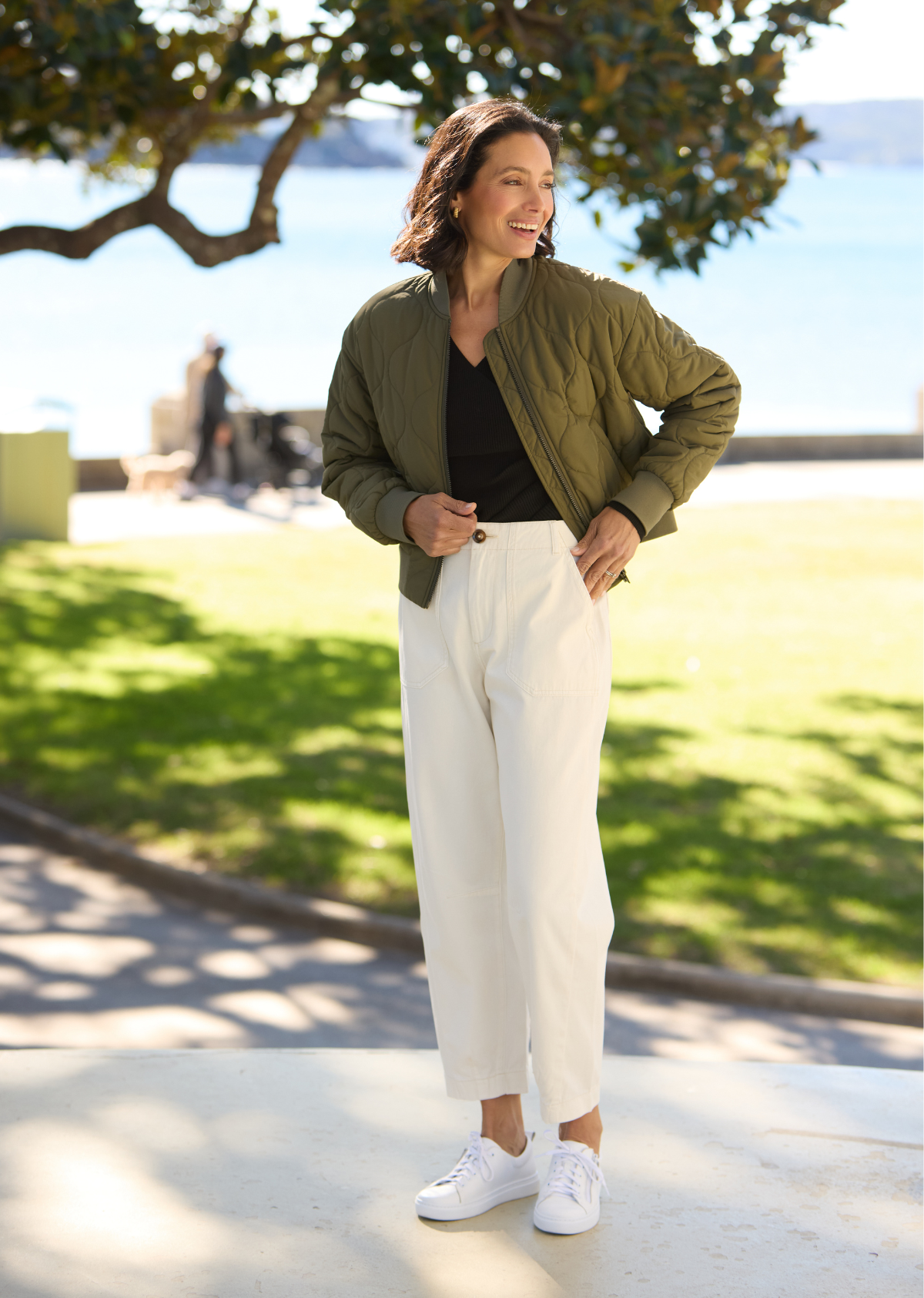 REECE BOMBER JACKET - KHAKI