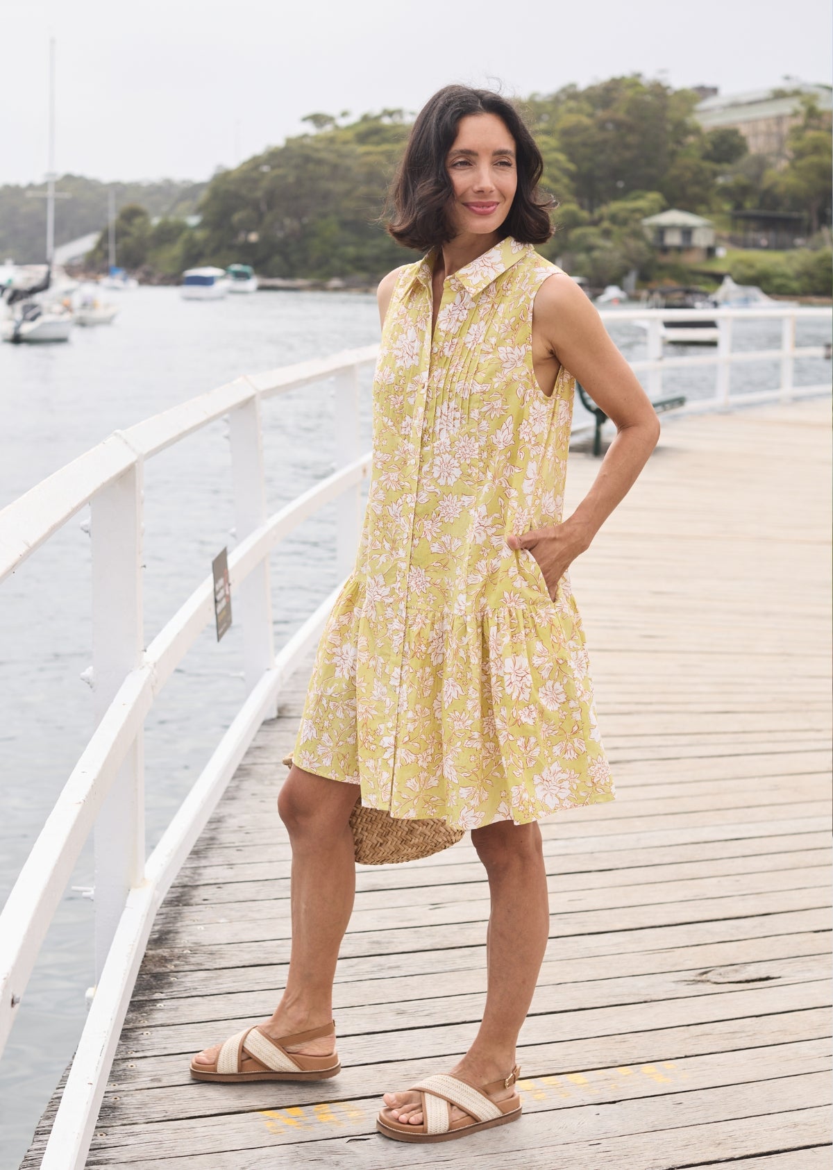 CORINNE MINI DRESS - HAVANA PRINT
