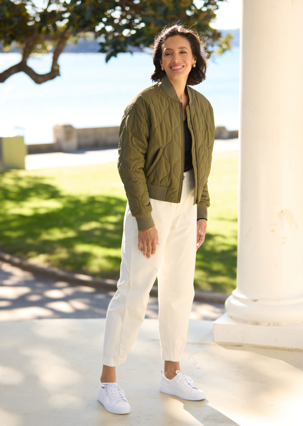 REECE BOMBER JACKET - KHAKI