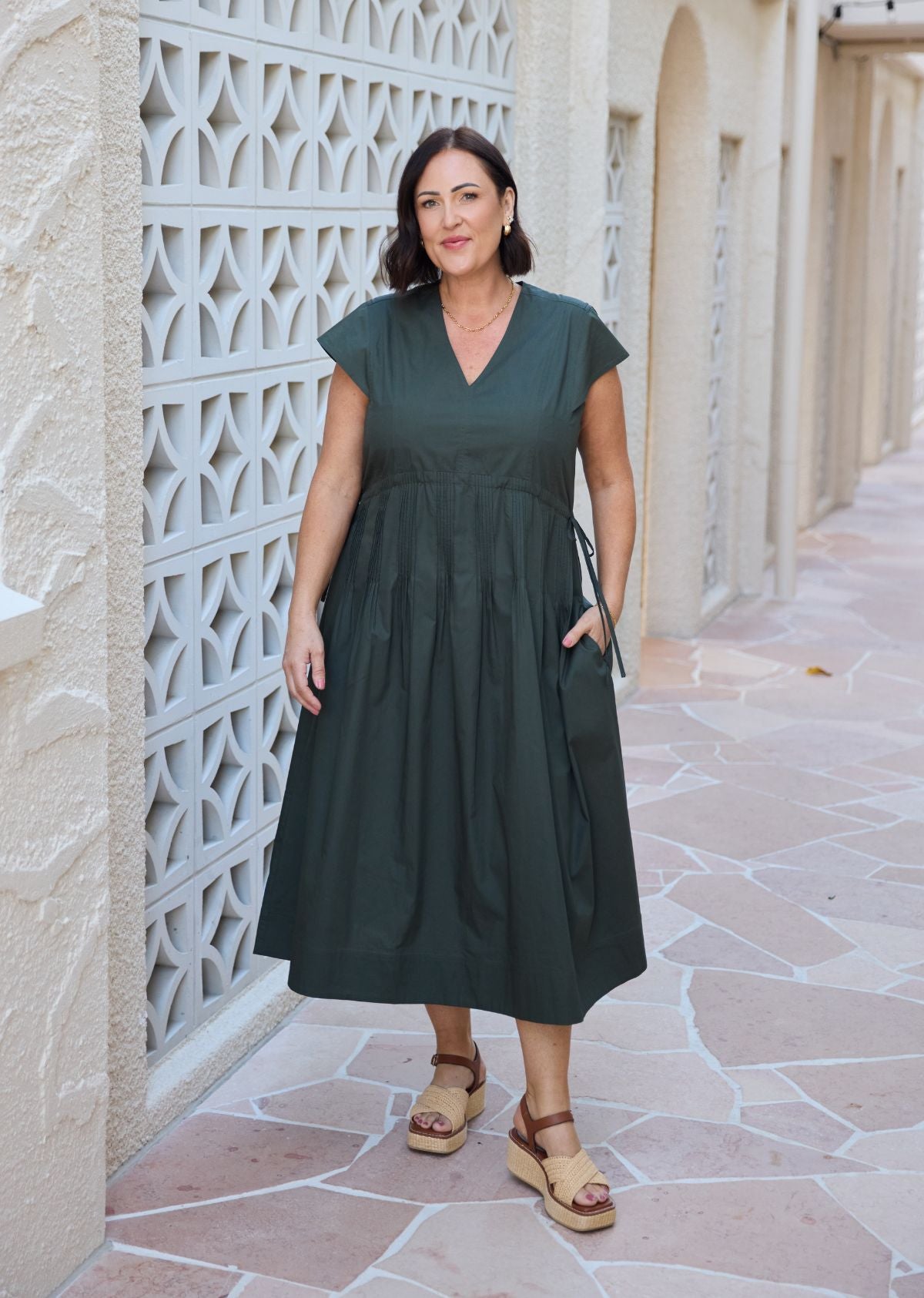 TAYLOR DRESS - FOREST
