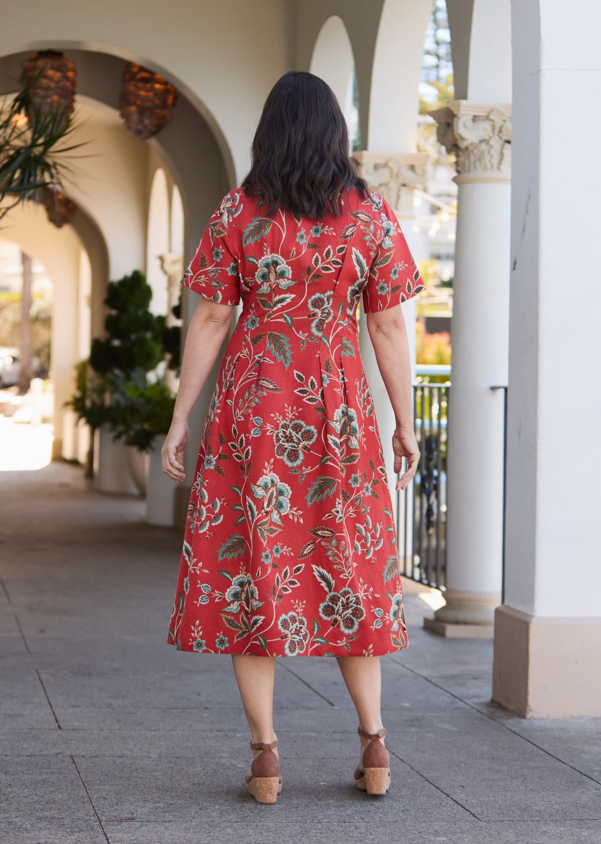 CLEO MIDI DRESS - POSEY PRINT