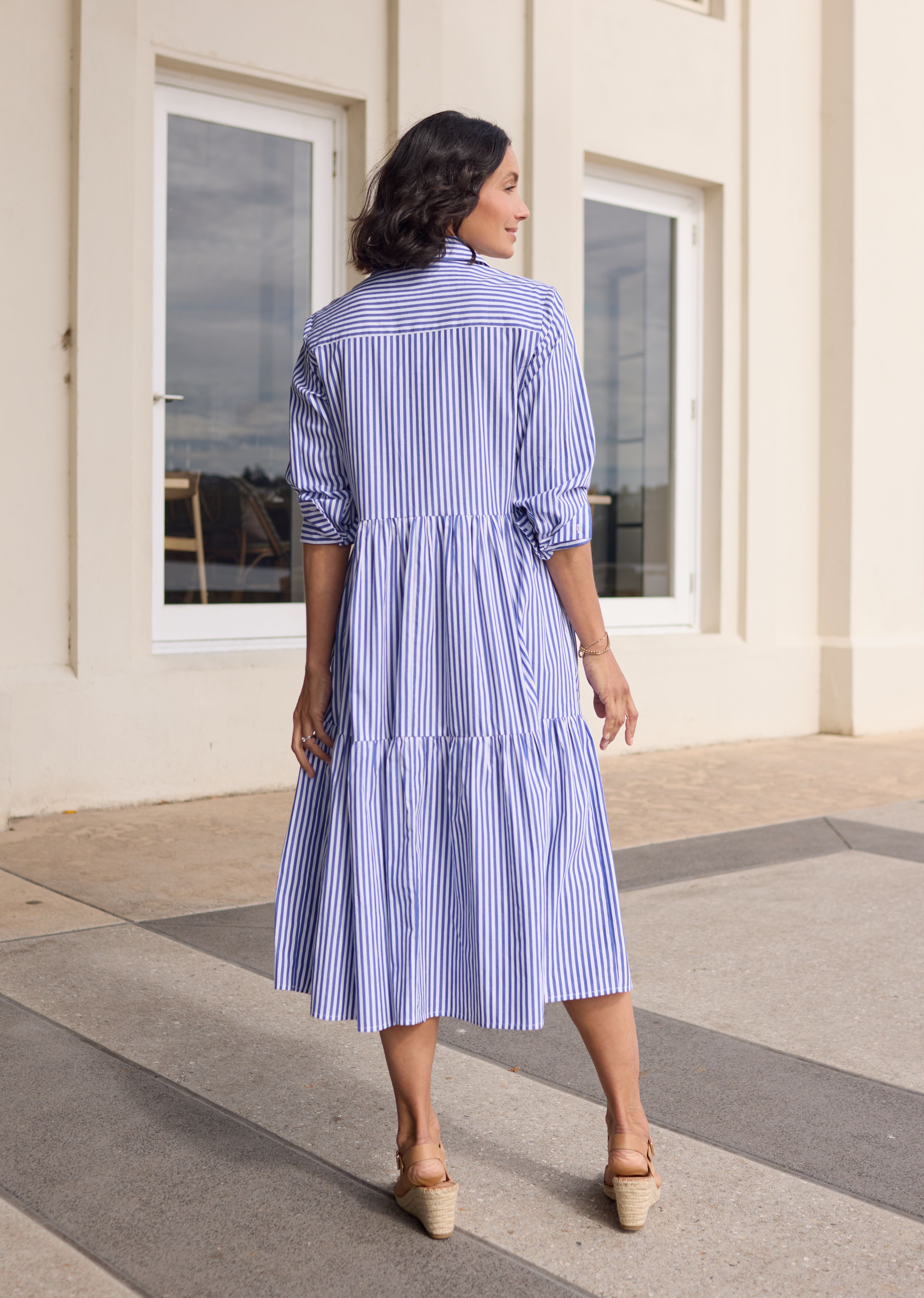 JASMINE SHIRTDRESS - NAVY – M A Y E