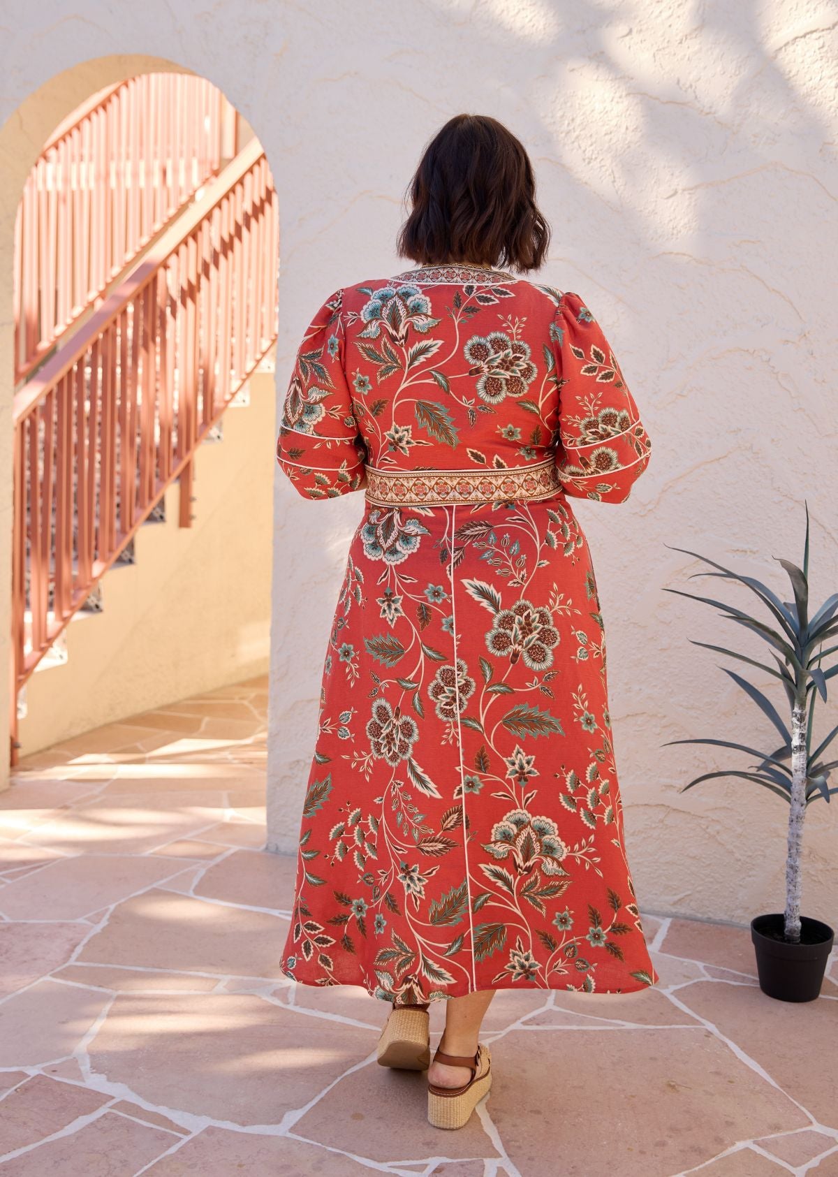 VALENTINA MIDI DRESS - POSEY PRINT