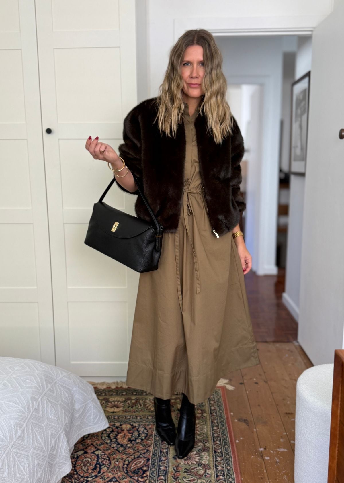 PHILLIPA SHIRTDRESS - OLIVE