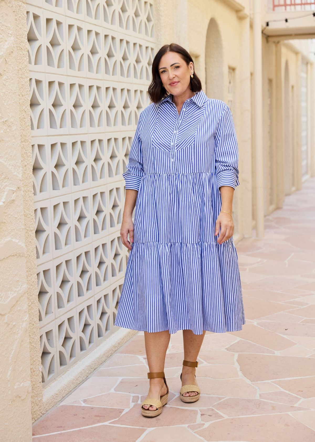 JASMINE SHIRTDRESS - NAVY