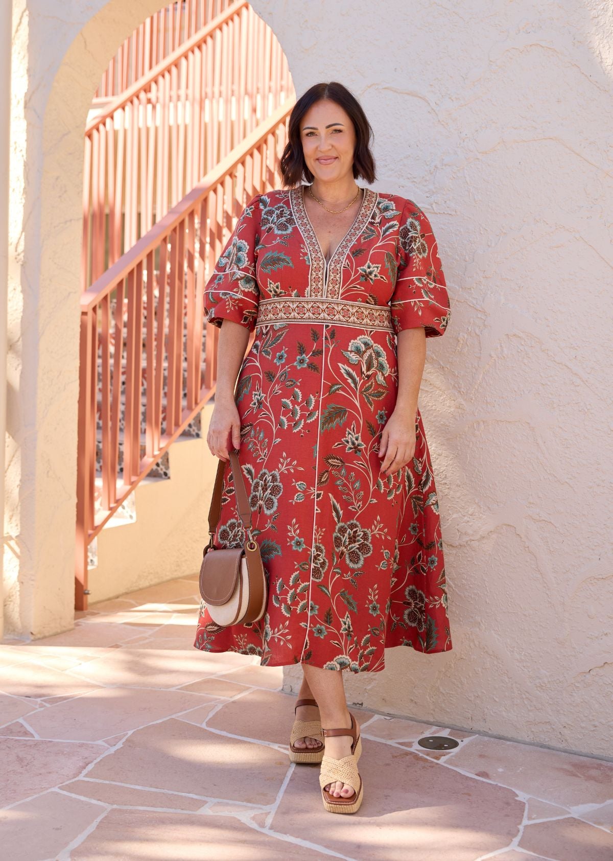 VALENTINA MIDI DRESS - POSEY PRINT