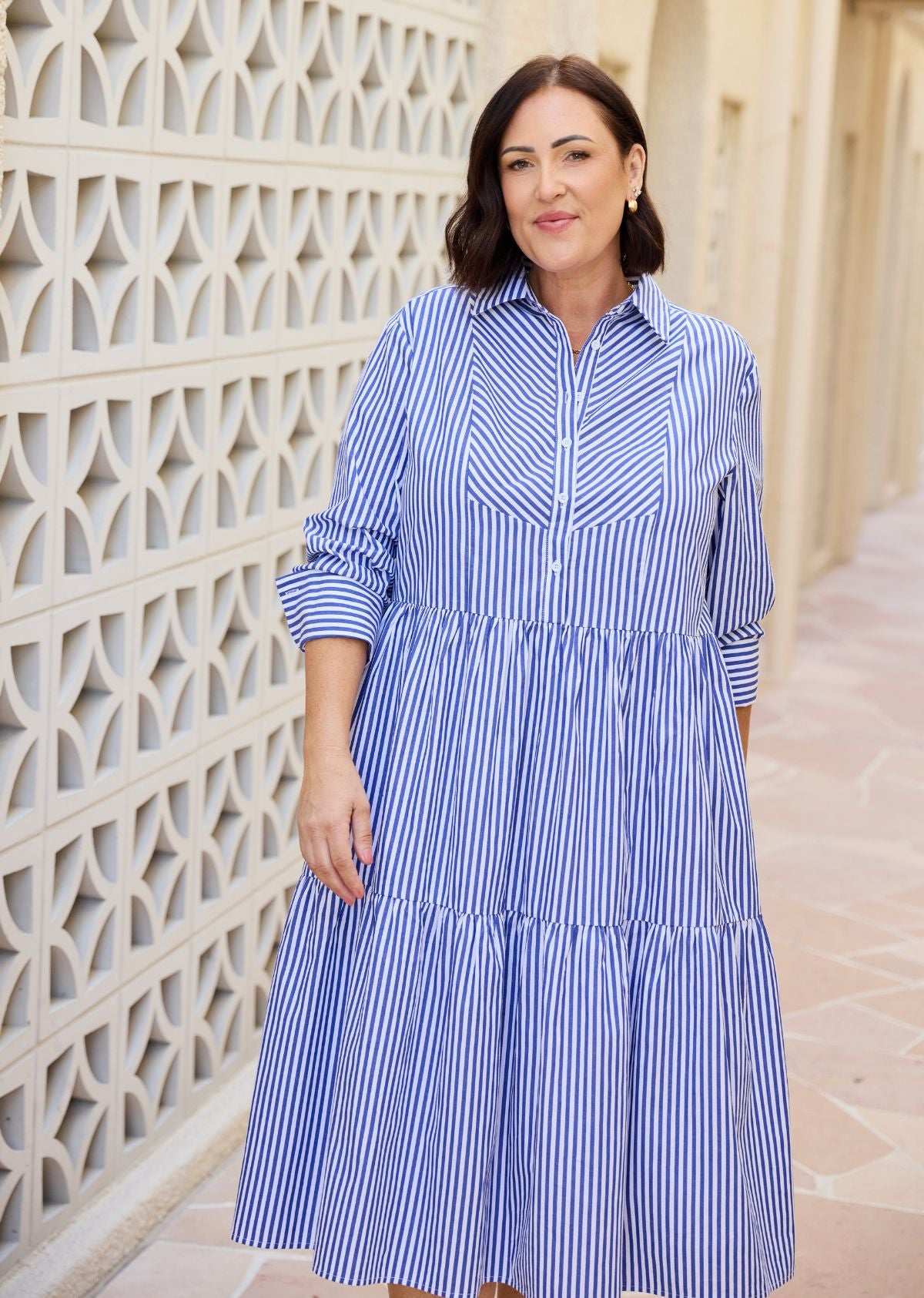JASMINE SHIRTDRESS - NAVY